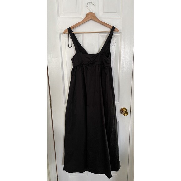 Zara Poplin Maxi Dress 100% Cotton Sz S Wedding Guest - Picture 9 of 11
